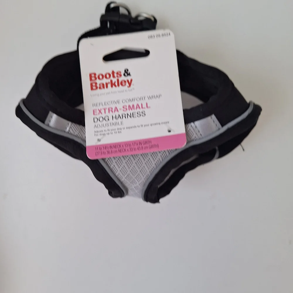 Boots & Barkley Black and Gray Dog Harness